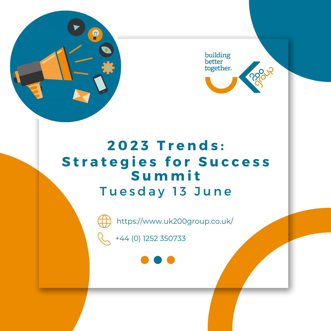 uk200group's tweet photo. Ready to stay ahead of the curve and gain an advantage over your competition? Our Strategies for Success Summit could help you and your firm to thrive! Contact us to book your place now. #SuccessSummit #Strategies #Success #Marketing https://t.co/nhX6SZlpns