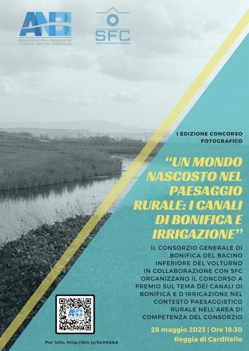 Il Consorzio Generale di Bonifica del Bacino Inferiore del Volturno , nell’ambito del programma degli eventi relativi alla Settimana della Bonifica e dell’Irrigazione 2023, organizza la prima edizione del concorso fotografico…
👉consbiv.it/it/investpages…