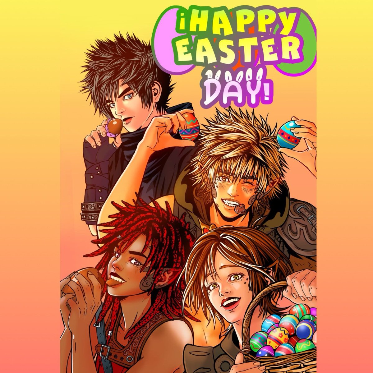 Keyhlanwolf's tweet image. #webtoon Cemterion wishes you a Happy Easter Day!!