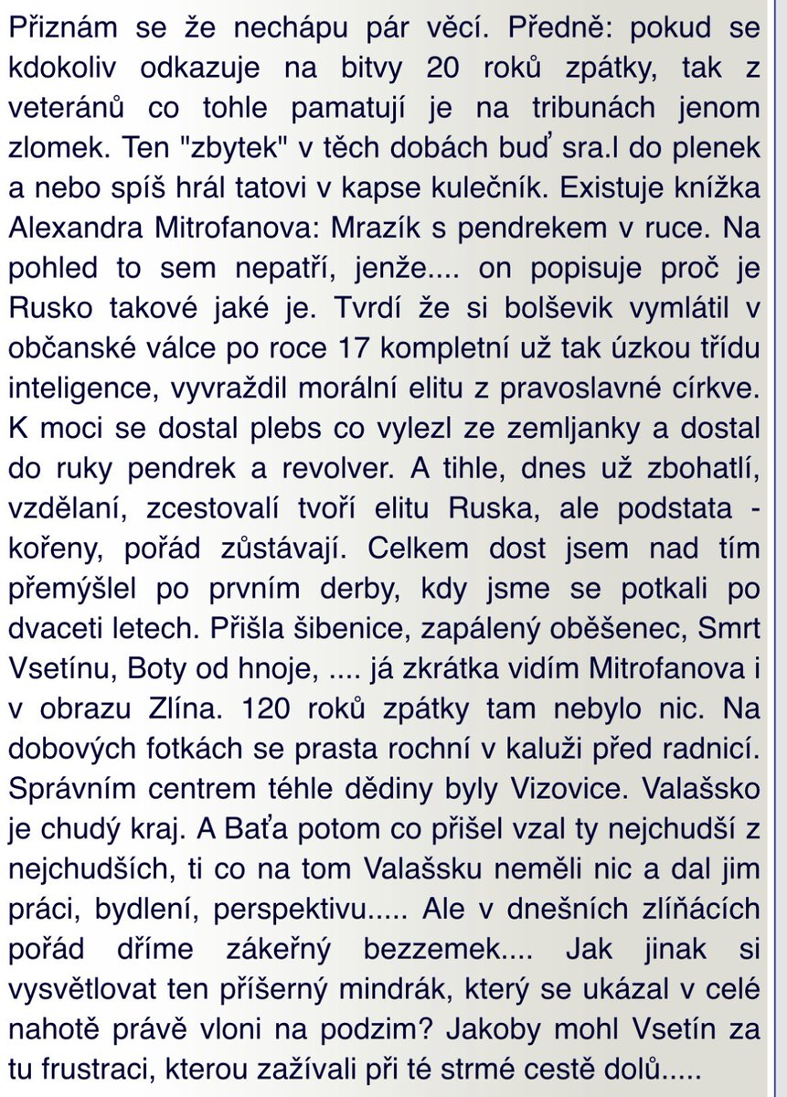 Teda, že uvidím knihu @AlexandrMitrofa coby „argument“ v debatě hokejových fanoušků, to bych skutečně nečekal. 😄

Screen je z debaty fanoušků @VHK_Vsetin a @hokejzlin soupeřících ve finále @Chanceliga. Pobavilo...