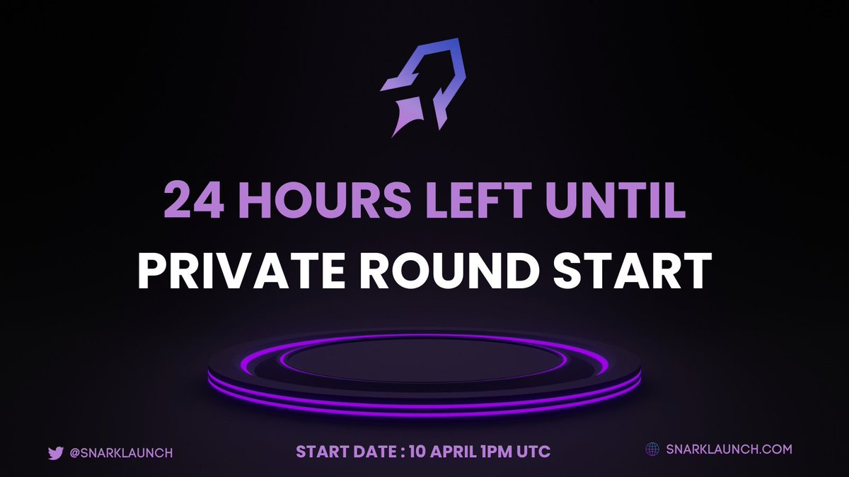 Calladito_76's tweet photo. @SnarkLaunch 
Built to launch the most anticipated projects on the
@zkSync
Private Sale : April 10, Presale Date - 10th April, 1 pm UTC, hurry up Less than 24 Hours left.#zksync #snarklaunch #launchpad #zksyncproject #airdrop #zksyncevm https://t.co/E8raBZZjxA