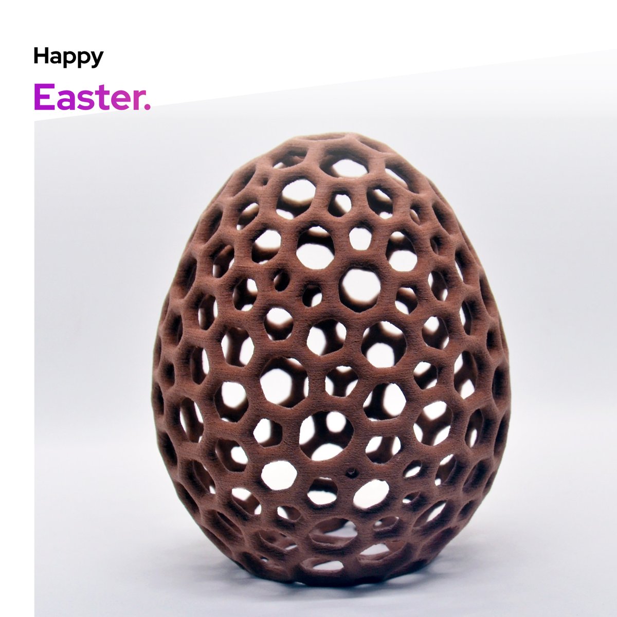 Happy Easter!🐣Model: @ant_nosek . This Czech designer prints original interior accessories and decorative items on a TRILAB DeltiQ. More on trilab3d.com/3d-solution-fo… 

#HappyEaster #3Dprinting