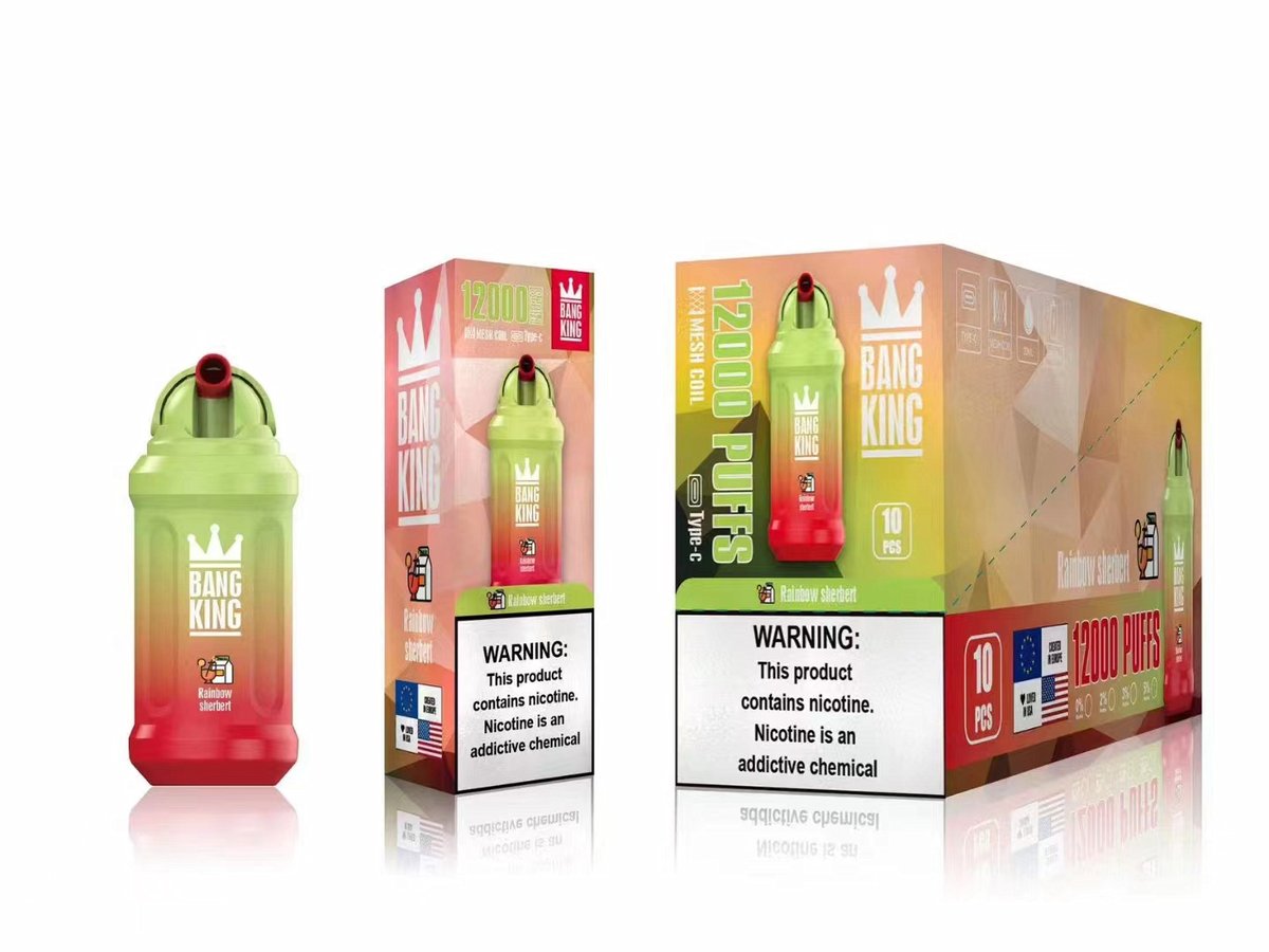 Amyessenvape's tweet photo. Amazing 12000 Puff with BANG KING 12000 
Long lasting use and pleasant flavour!
Welcome for wholesale price, WSA: +8618077105796

#disposablevape #vape #vapewholesale #vapers #vapeshop #vapenation #vapeon #vapecommunity #vapetricks #vapelife #vapefam #ecigarette https://t.co/JcfwA0NAld