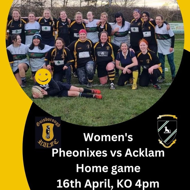 Guis ladies (The pheonixes )v Acklam Sunday 16th April ko 4.0pm #Pitchero pitchero.com/clubs/guisboro…