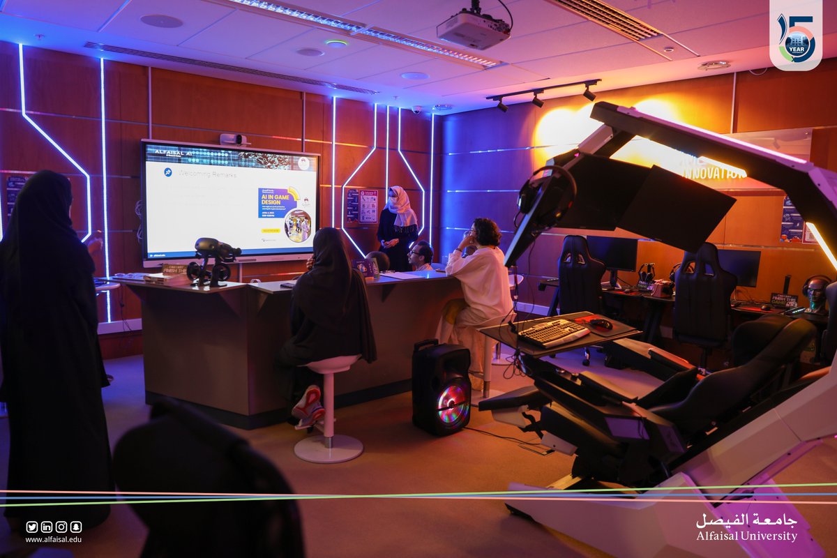 Alfaisaluniv's tweet photo. #Alfaisal_University's ’s Game Innovation Center hosted a #GameDev workshop titled, "AI in #GameDevelopment" 

https://t.co/qZ1ExGQTbA https://t.co/lKmrOUoImN