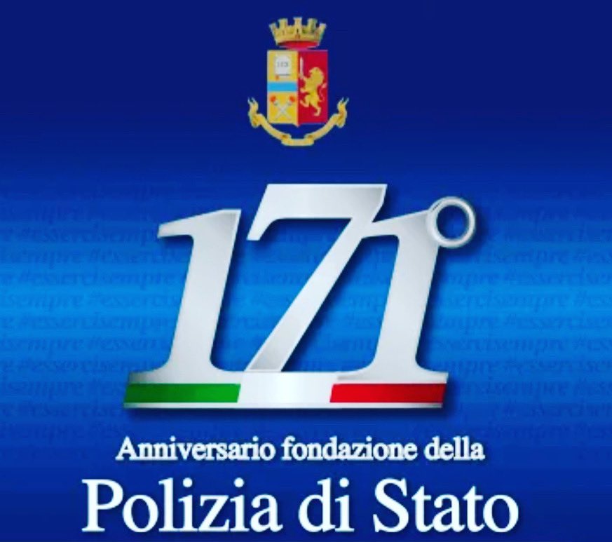 🔵 Polizia di Stato.

Oggi ricorre il 171esimo anno dalla fondazione della Polizia di Stato.

Auguri a tutte le donne e gli uomini che quotidianamente lavorano al servizio dei Cittadini per prevenire e reprimere reati. 
Grazie per #essercisempre 
#davidebergamini #poliziadistato