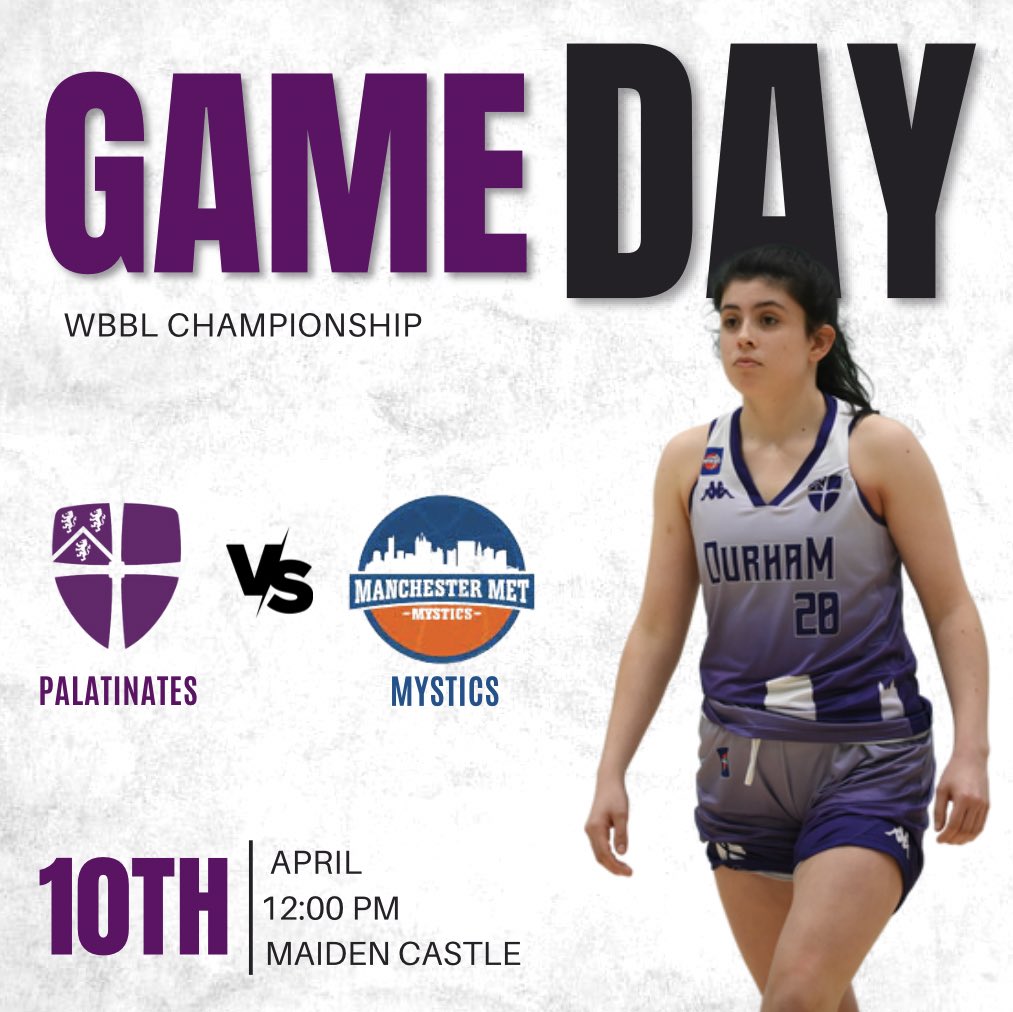 It’s GAME DAY‼️🐰 

The Palatinates take on the Mystics in the WBBL Championship. 

🎥 Watch live on YouTube.

#bleedpalatinate