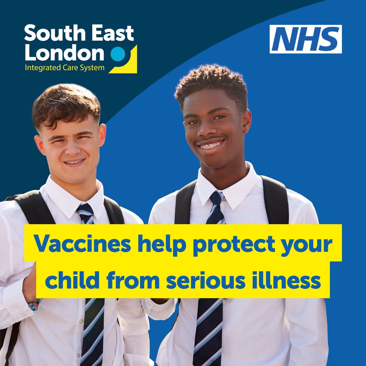 👋 #Southwark parents/carers

If your child in years 8, 9 &amp; 10 missed their school vaccines, get them up to date at clinics running 10am to 2.30pm on 12 &amp; 13 April at Rye Oak Children &amp; Family Centre, Whorlton Road SE15 3PD

👉ow.ly/9Guk50NtWJz

#PartnershipSouthwark