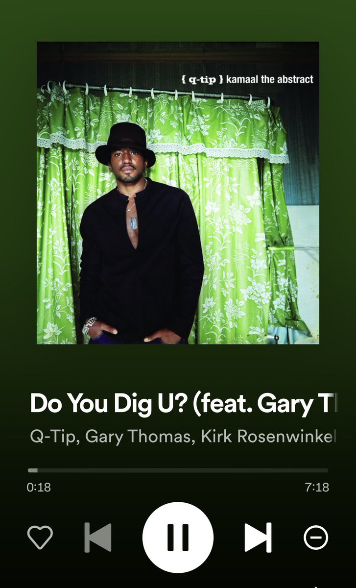 Do You Dig U?
(featuring #KurtRosenwinkel & #GaryThomas)

#KamaalTheAbstract
#QTip
@QtipTheAbstract
#nowplaying🎧