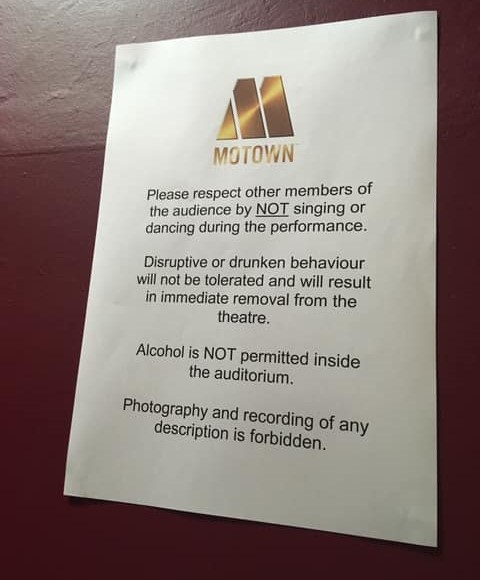 londontheatrer1's tweet image. It is so simple.

No singing-along, no talking, no clapping – people paid a lot to see the show.

Don’t be a latecomer – people don’t want to be interrupted.

Don’t use your phone. And do NOT record.

Don’t eat or drink during the show. 

Alcohol should be banned from theatres.