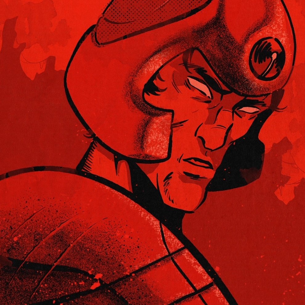 Morning doodle. 

Late to the <a href="/2000AD/">2000 AD Comics</a> party but loving it.