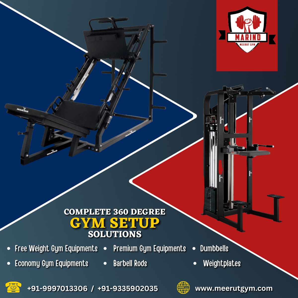 MeerutGym's tweet image. Complete 360 Degree Gym Setup solutions
Explore our website to find the best gym equipment meerutgym.com
call us at 9335902035
#gym #gymsetup #gymequipments #gymlife #gymmotivation #eccommerce #gymgirl #fitness #FitnessMotivation #fitnessaddict #gymnastics #gymnast