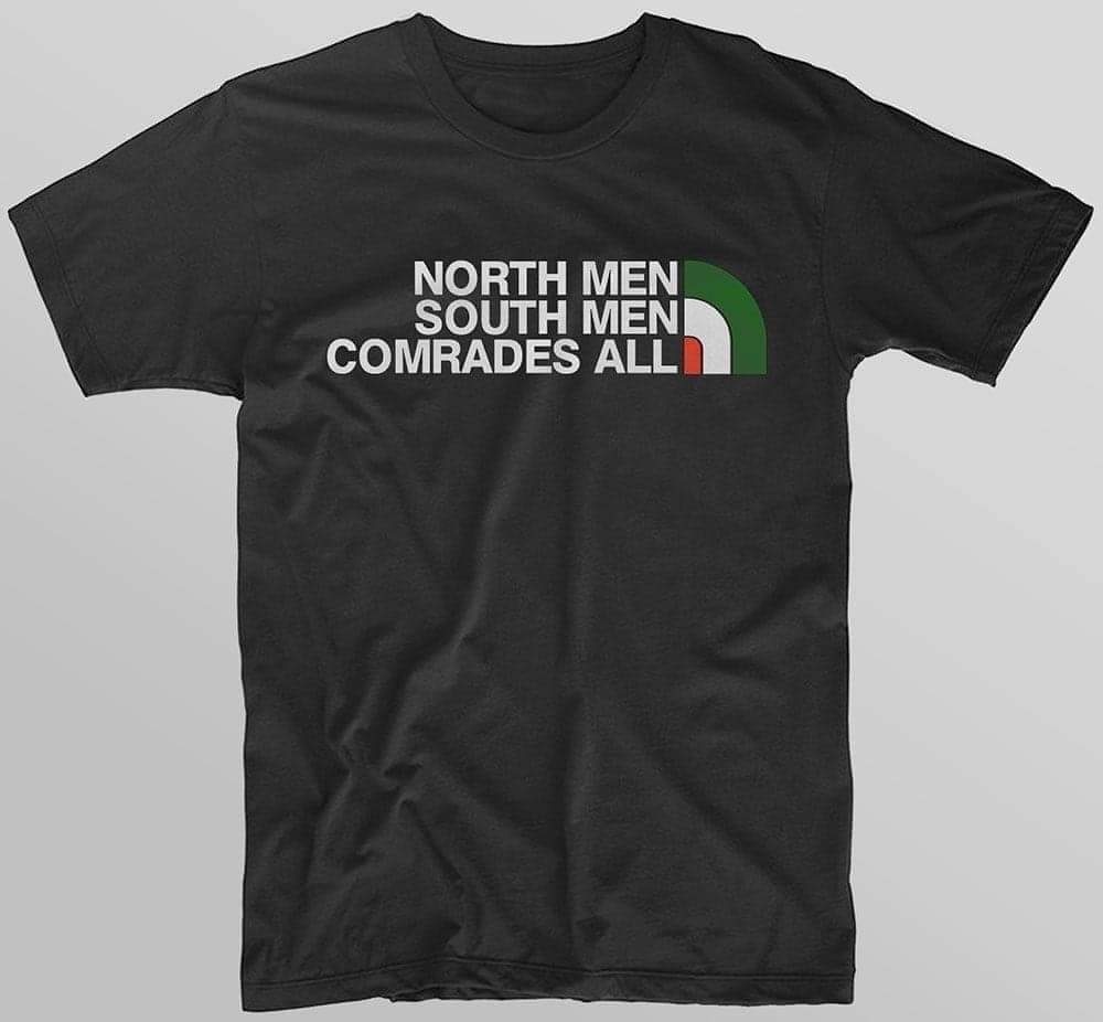 Closed today folks (Monday) at all locations. Thanks for a good week. 🙏🇮🇪

I've a new batch of North Men, South Men tops arriving midday tomorrow at @67_grill . Get em before they are gone 👍💚