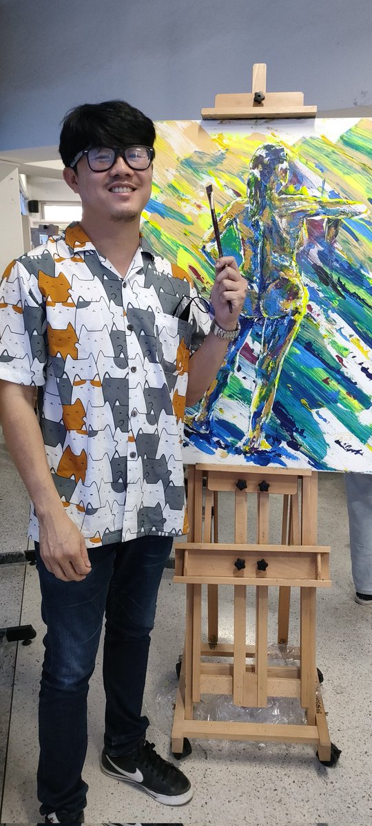 Nude 
Acrylic on canvas
80x60 cm
On 3 hr.