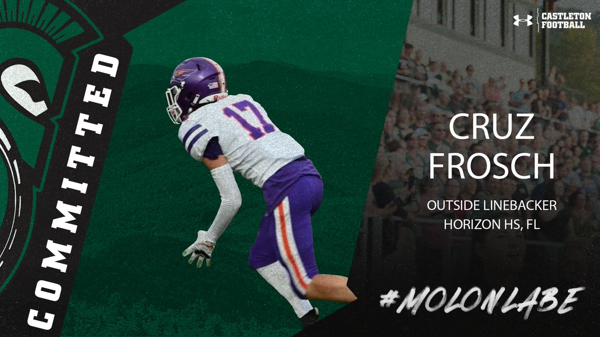 Excited to announce the newest member of the Spartan Family, Cruz Frosch! #WeAreSpartans #MolonLabe