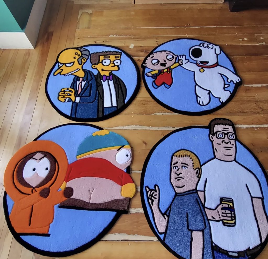 offtheyac's tweet image. Custom Rugs: $50-$150 depending on design

RT to show support, DM to inquire 🔥