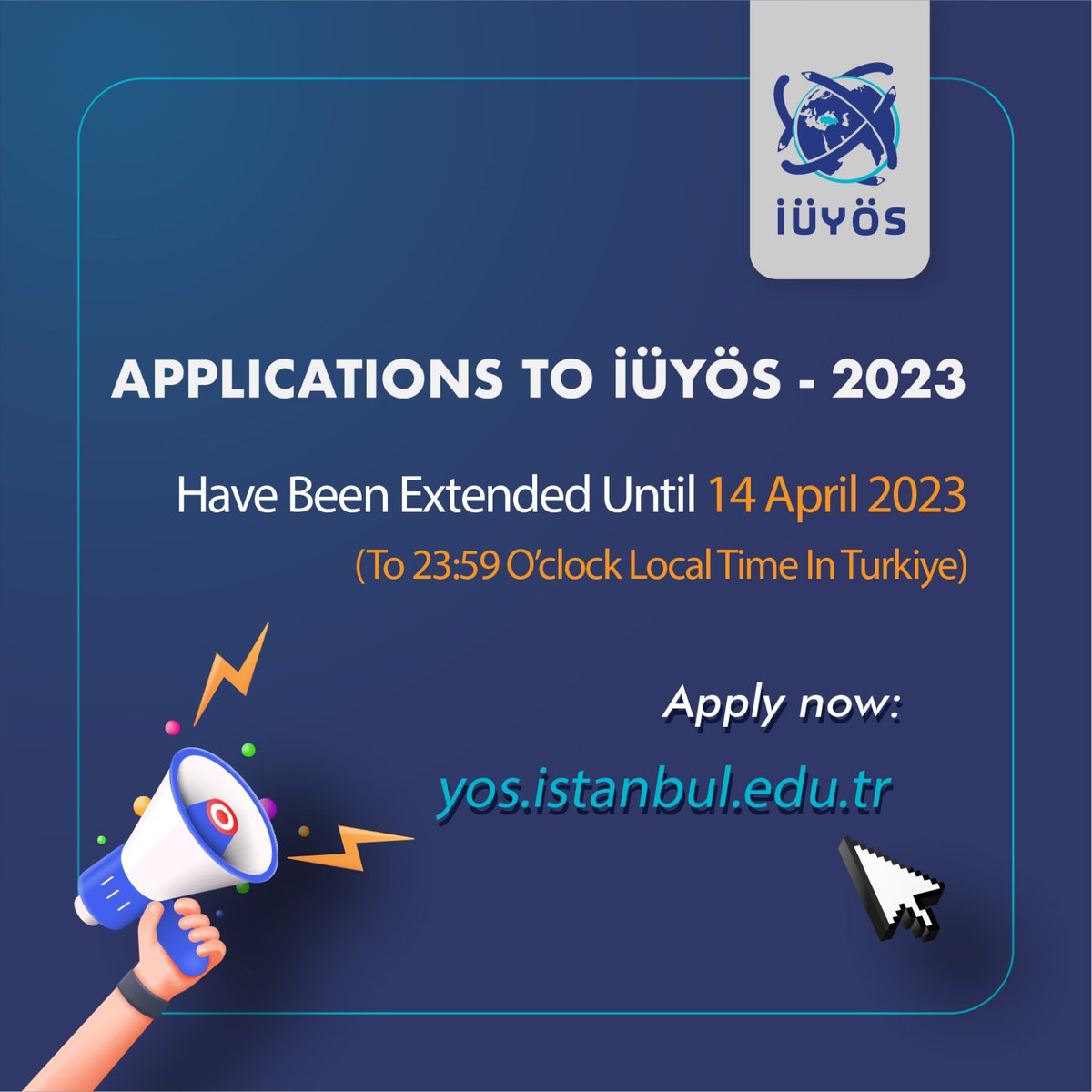 iu_yos's tweet photo. 📣 LAST CALL!
Applications to İÜYÖS-2022 have been extended until Friday, April 14, 2023.
Apply now➡️ https://t.co/SKm3yw6sC0
#iüyös https://t.co/qLXjdhCdl1