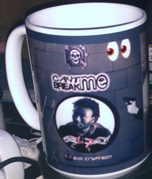 GidiCryptson's tweet photo. Gidi Cryptson Authentically Made Mug! Officially Launches on the 14th! ♈️🪤🖤🎼 

“ Can’t Break Me” 🎼 Drops Real 🔜! A Track for All and Sundry! Giddem🔊🪤🎼❤️‍🩹

#gidicryptsonquotes #gidicryptson #cantbreakme #newmusicalert #againstallodds  #blackexcellence #dreamchaser #giddem https://t.co/Z8YvXMcIxJ