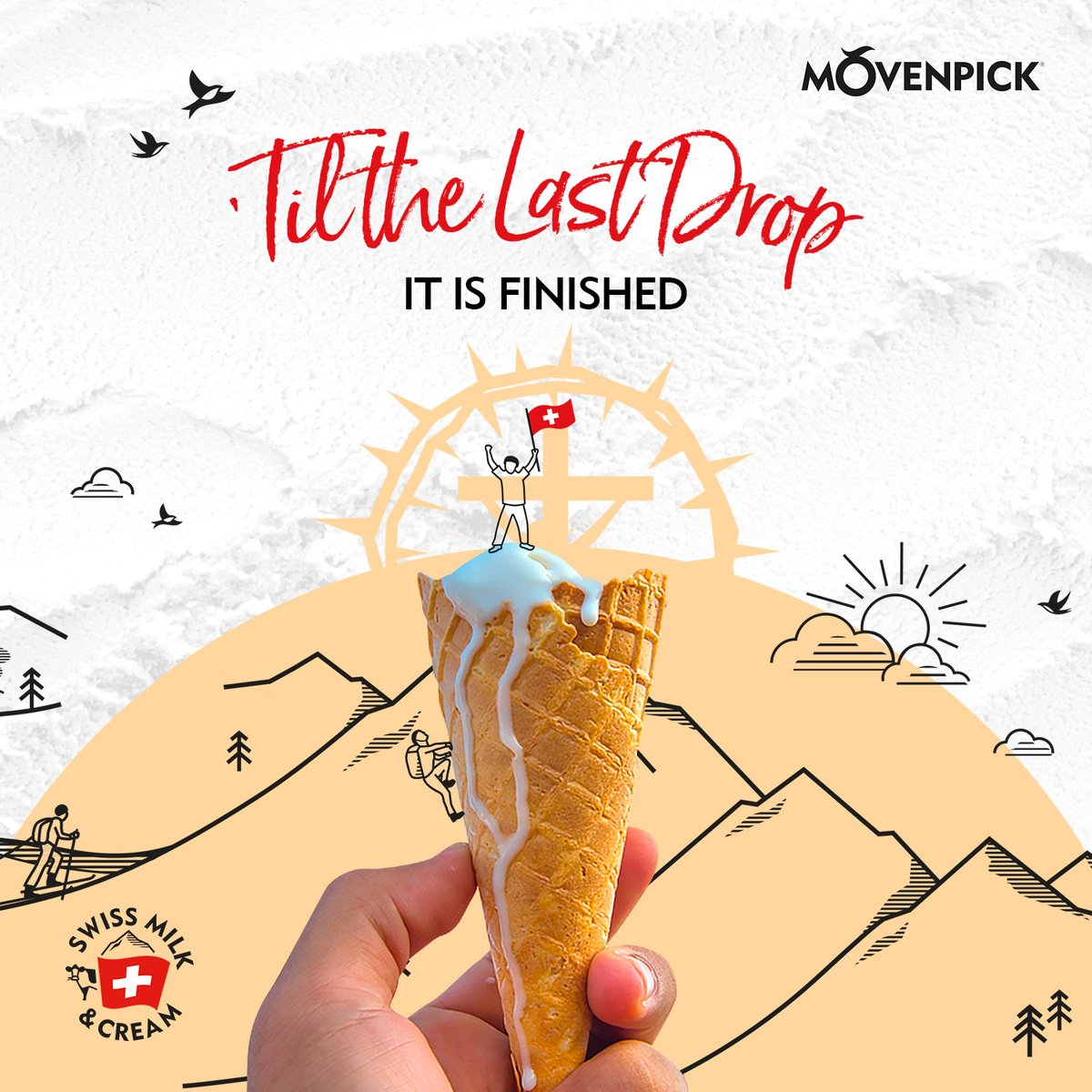 movenpickng's tweet photo. This occasion of Good Friday is a reminder to each one of us that we are very special to the God the creator, and the entire management and staff of Movenpick Swiss Ice-cream. We must never forget this!

We love you all, and happy Good Friday!

#icecreamcone #icecreaminabuja https://t.co/DF3AAsOq4r