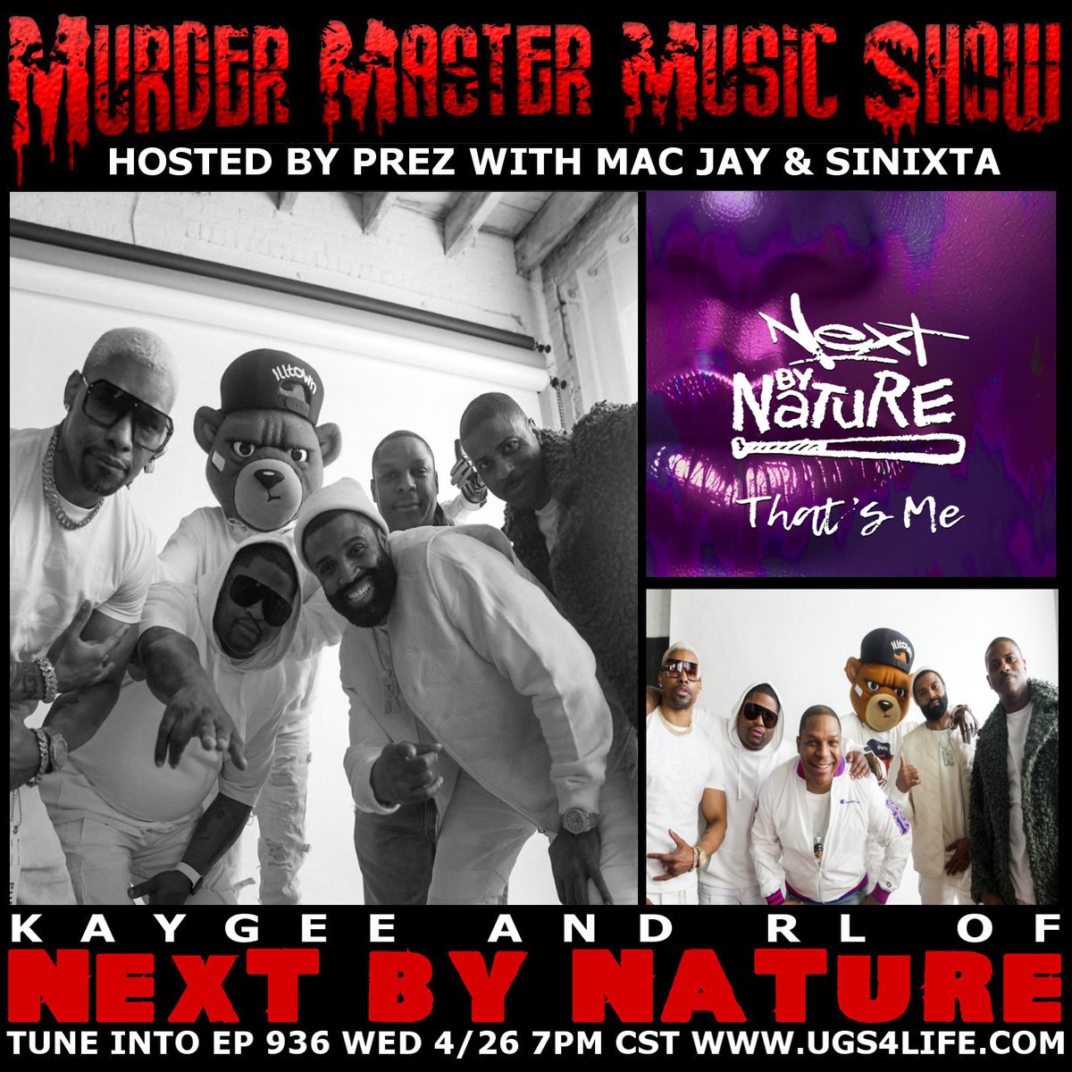 UGSocietyFTI's tweet photo. Tune into Episode 936 with @nextbynature @kaygeenbn @justrl
Wed 4/26 7pm CST https://t.co/YaZWjcGP2K
Like, Follow, Subscribe, Share #murdermastermusicshow
#nextbynature #thatsme #kaygee #RL #naughtybynature #next #hiphop #rnb #newjersey #minneapolis
#rappodcast #realhiphop https://t.co/ShLFHwcVHw