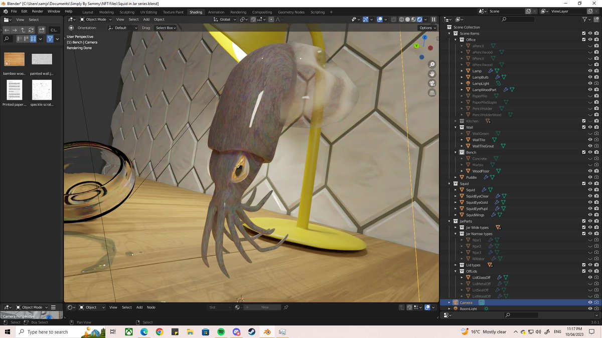 SamJStovell's tweet photo. Red, good, yes? Red go fast.

And the close-up details on my little buddy, still needs a name, thinking Chai. Any suggestions?

#nftart #3Danimation #3dart #3dmodeling  #Rendering #nftarti̇st #gamedevs #indiedev #SquidAnimate #NFT #Squid #CHIA https://t.co/0SZAXacMtg