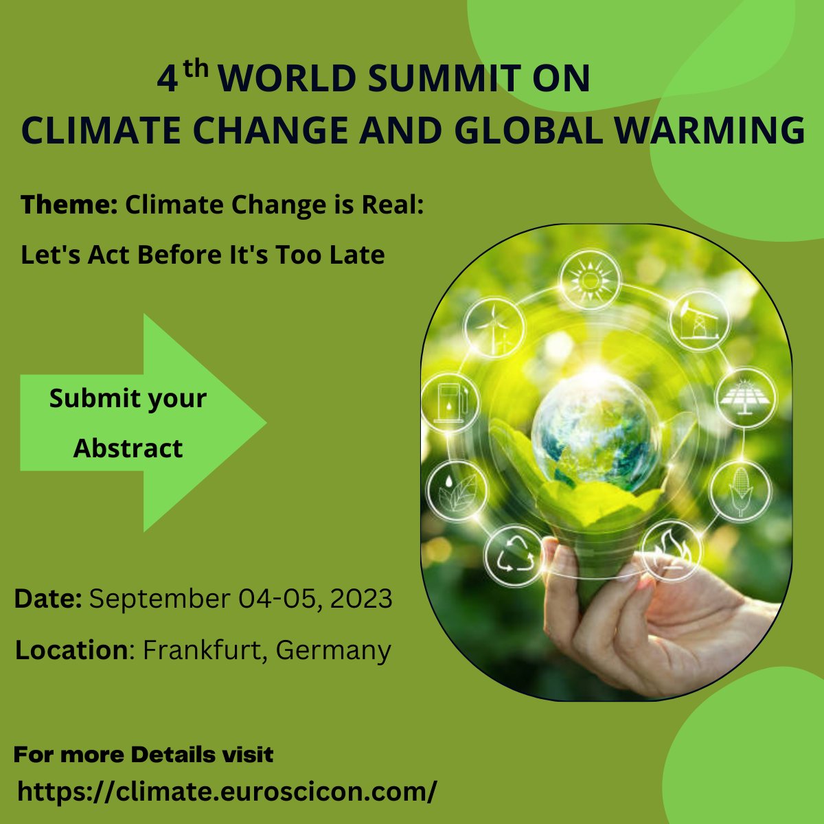 'It's not too late to make a difference. #ClimateAction' #climatechange #Global_warming #Agriculture #EarthScience #EnvironmentalScience #Meteorology #Limnology #PollutionControl for more details Visit: bit.ly/2M97Xnq