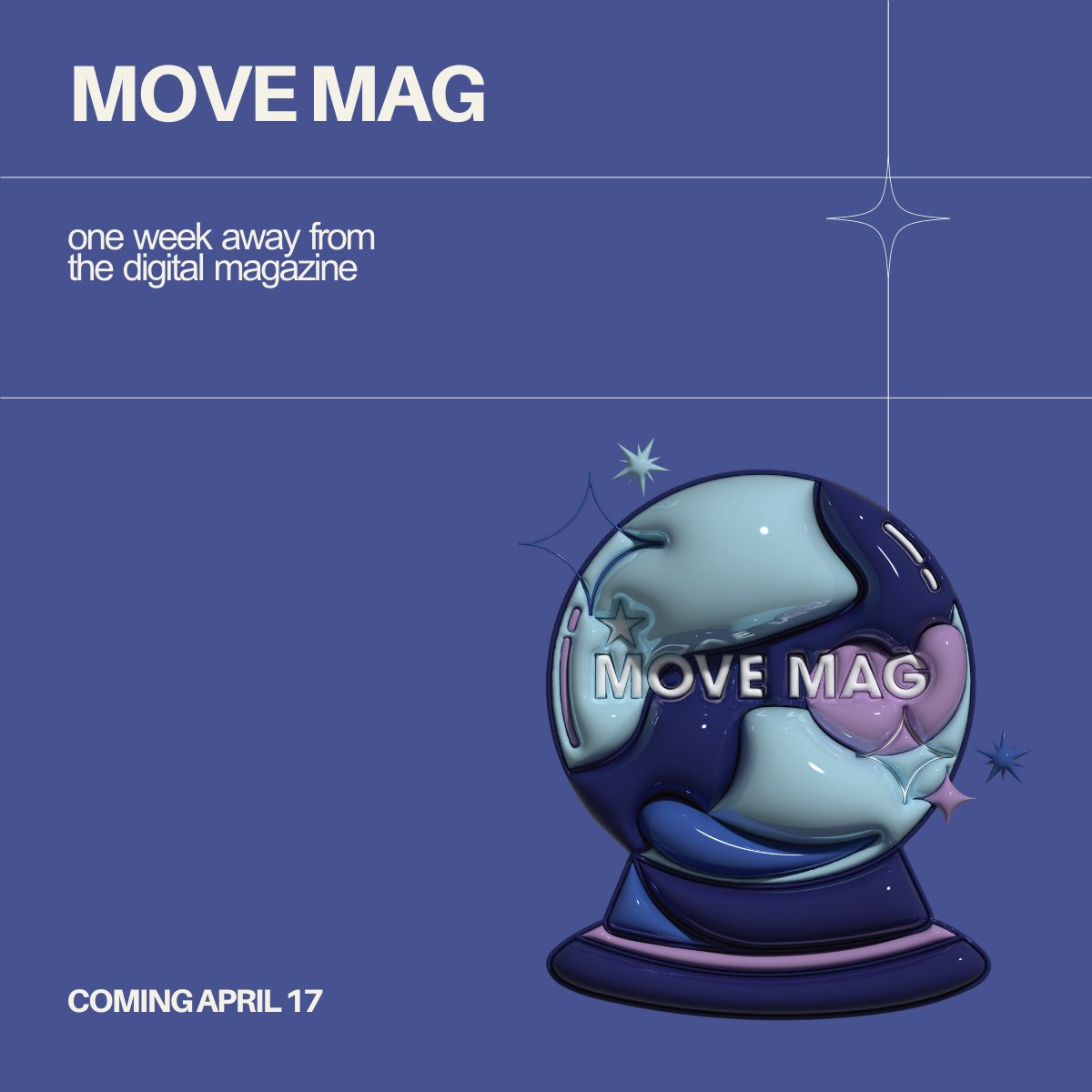 We are one week out from the release of our digital MOVE magazine! Get ready for some exclusive arts and culture content coming April 17.