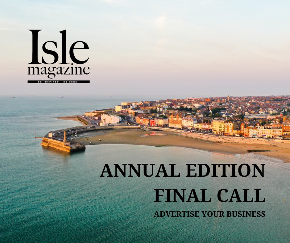 Last call for our 2023 annual issue, out in May! Over 20,000 free copies are distributed locally, across 300 selected outlets across Thanet. For more detailed info, either DM us or contact Simon on 07787 163632 / simon@islemagazine.co.uk #islemagazine