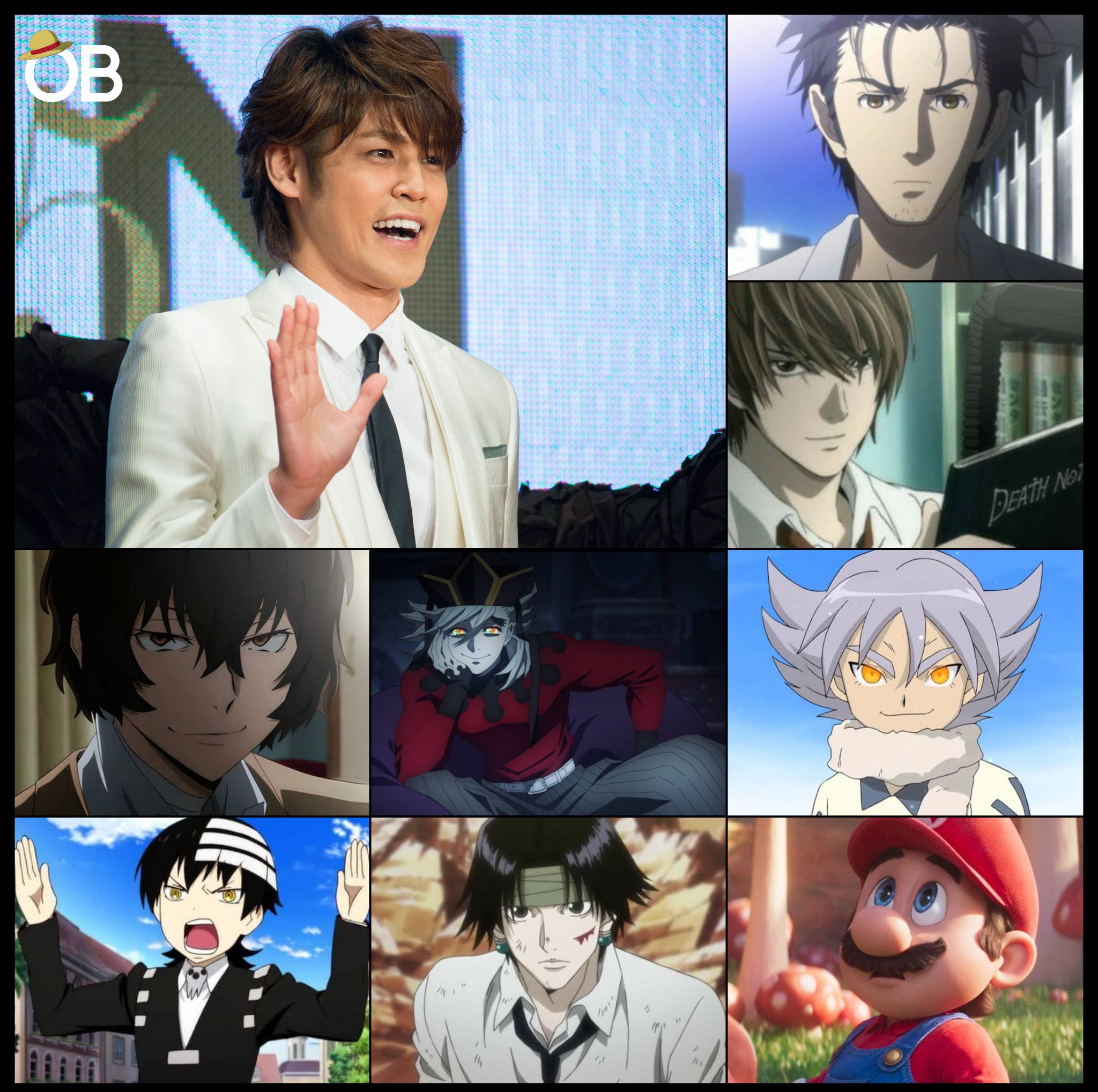 Personagens Com os Mesmos Dubladores! on X: Um dos maiores seiyuu do  Japão, Mamoru Miyano é um profissional incrível cheio de papéis icônicos!  Mamoru é conhecido por ser a voz do Light