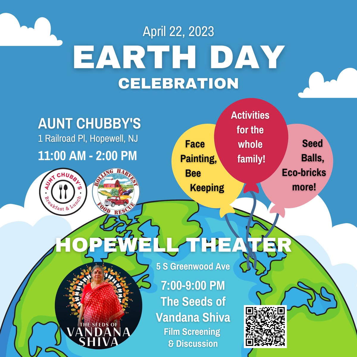Join us 4/22/23 in celebrating #earthday2023 with our friends #chubbysluncheonette in #Hopewell NJ for activities during the day and a film screening #theseedsofvandashiva in the evening
rollingharvest.org/event/earth-da…