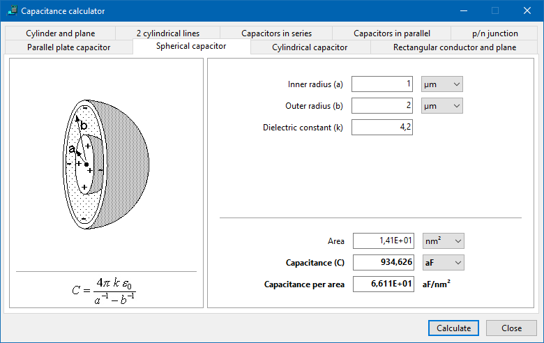 SciPasTips's tweet image. CapaCalc is a software application that calculates the electrical #capacitance of a variety of conductor arrangements, even in unusual geometry. It is written in #ObjectPascal with the #FreePascal and the #LazarusIDE. github.com/wp-xyz/CapaCalc