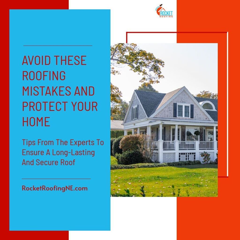 ☔️🏠 Don't let roofing mistakes rain on your parade! 🌟 Discover the top 5 common roofing mistakes Papillion and Omaha homeowners should avoid in our latest blog post (ift.tt/LnJlYQc). Stay informed, keep your home safe, and leave the roofing to the pros at Rocket Roof…