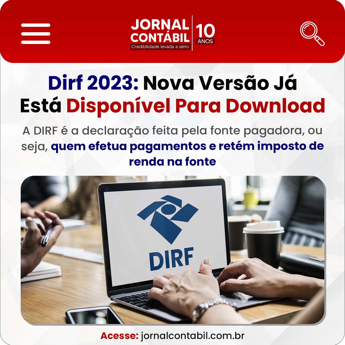 jornalcontabil_'s tweet image. Leia a matéria completa no site Jornal Contábil clicando no link: jornalcontabil.com.br/dirf-2023-nova…

#dirf #contabilidade