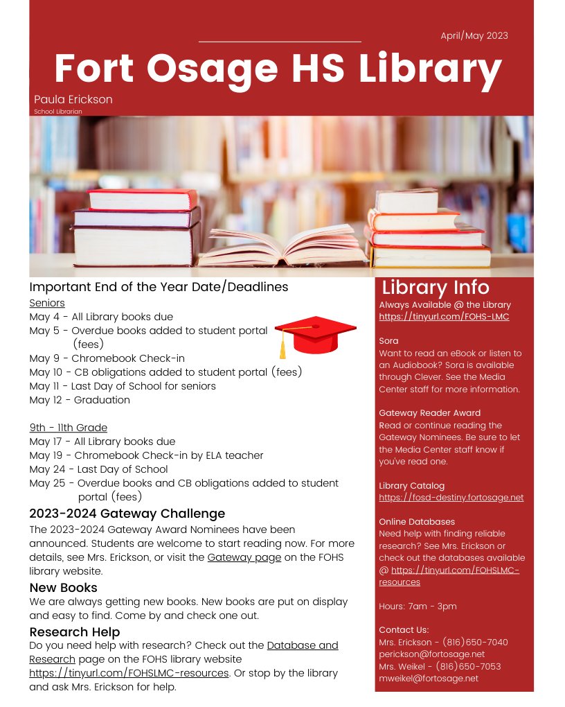FOHS Library tweet media