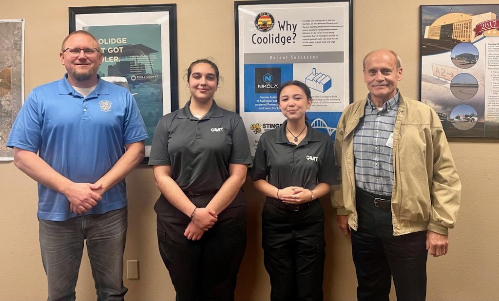 CAVITschool's tweet image. Law Enforcement students presented their Run, Hide, Fight SkillsUSA community service project to Coolidge Police Department staff.

#LawEnforcement #students #RunHideFight #SkillsUSA #community #serviceproject #Coolidge #PoliceDepartment #CAVIT #Arizona