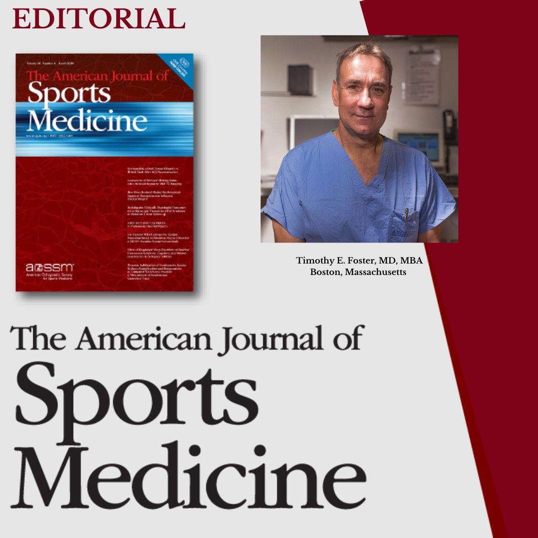 American Journal of Sports Medicine on Twitter "Read the April Editorial from Dr. Timothy
