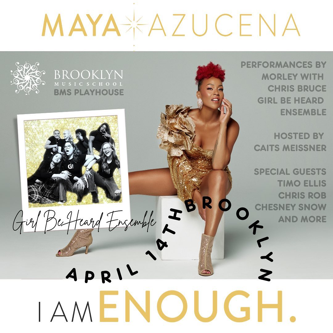 GirlBeHeard's tweet photo. We are honored to perform with the award-winning artivist Maya Azucena (@mayaazucena)!

🎤 Join us this FRIDAY APRIL 14, at the BMS PLAYHOUSE to see an inspiring collaboration between Maya and our talented Company Members.

🎭 Buy tickets at https://t.co/jrMQbhTLF4 (link in bio). https://t.co/J2G7ZlJivy