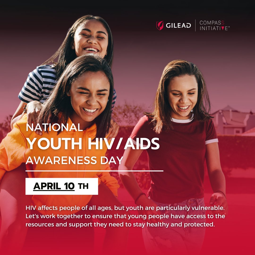 Today is National Youth HIV/AIDS Awareness Day! The South has the highest HIV rates among youth. Let's work together to ensure they have access to the resources they need. Join us in spreading awareness and ending HIV/AIDS stigma. #NYHAAD #BeOurCOMPASS #EndHIV #HIV #AIDS #South