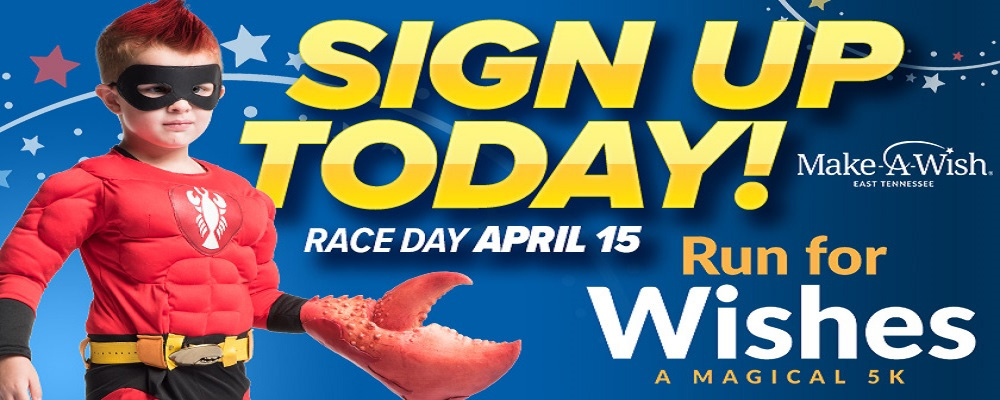 MakeAWishEastTN's tweet photo. Saturday is the fun-filled walk/run benefiting children battling critical illnesses right here in East Tennessee. Run For Wishes - A Magical 5K kicks off at 9 AM at Ross’ Landing in Chattanooga. Awards for top finishers/best costumes. Register at https://t.co/KswMRPTAED. https://t.co/O8NIdmeutE
