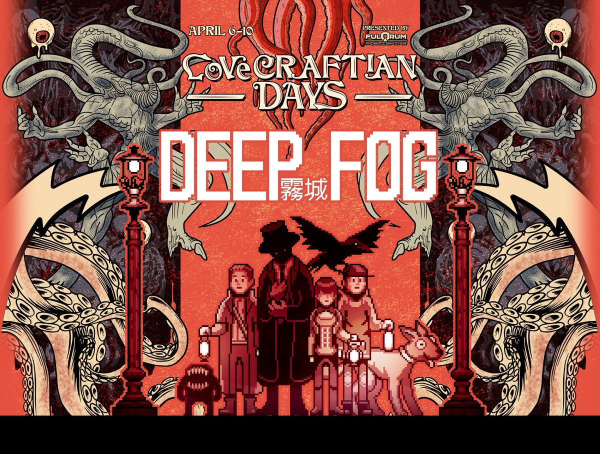 devilbeetlegame's tweet photo. Steam Lovecraftian days 2023  
Deep Fog 10% off https://t.co/7AcrXIPqUt 

"洛夫克拉夫特式"標籤的遊戲特價中， 
各位愛好洛式恐怖/克蘇魯神話的玩家們快把握這次活動喔!
  
#DEEPFOG #Steam #lovecraftian https://t.co/Md9960j90W