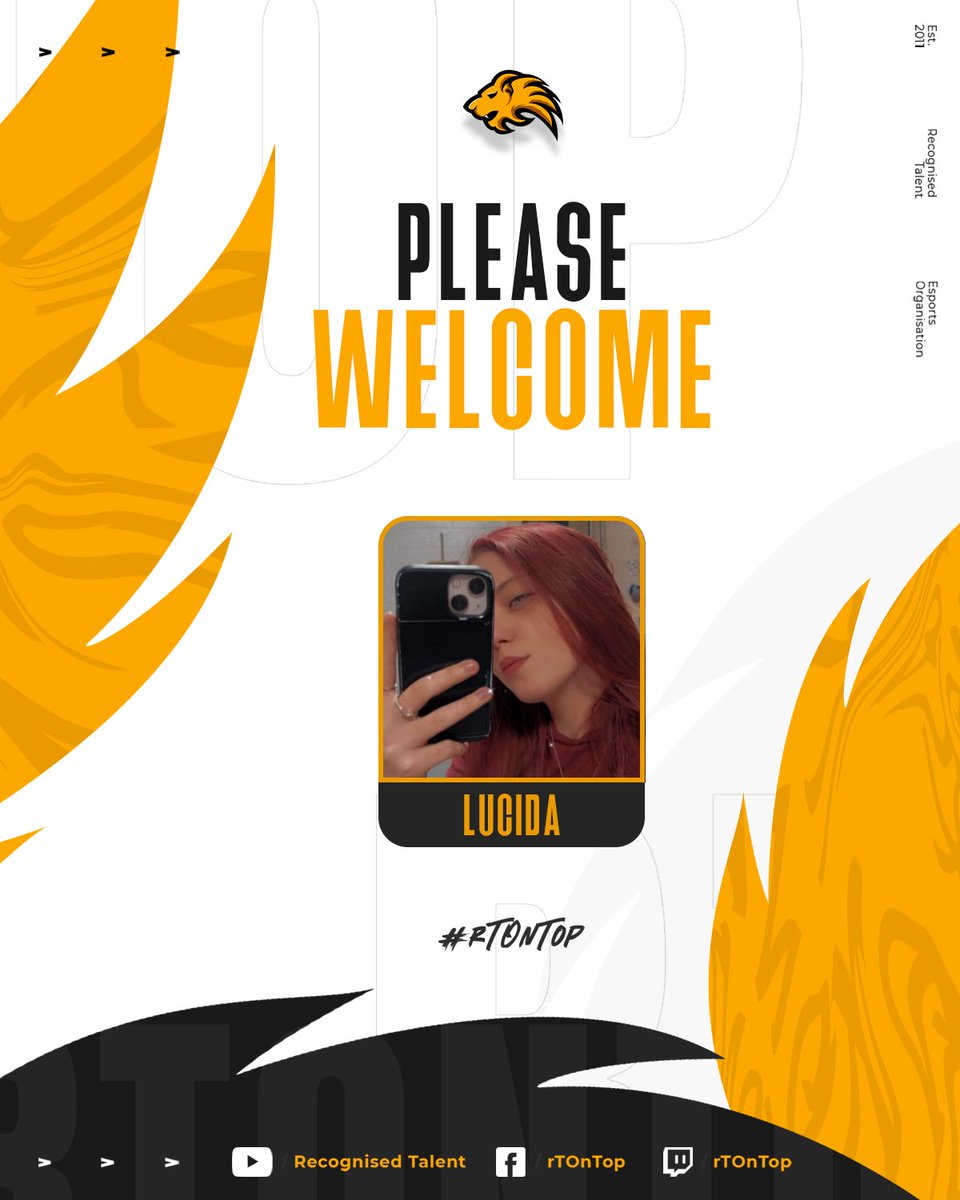 rTOnTop's tweet photo. Please Welcome our Newest Streamer to Recognised Talent.
π¦- @xlucidaa
#rTOnTop x #ARMAgg https://t.co/bMrFavuMyz