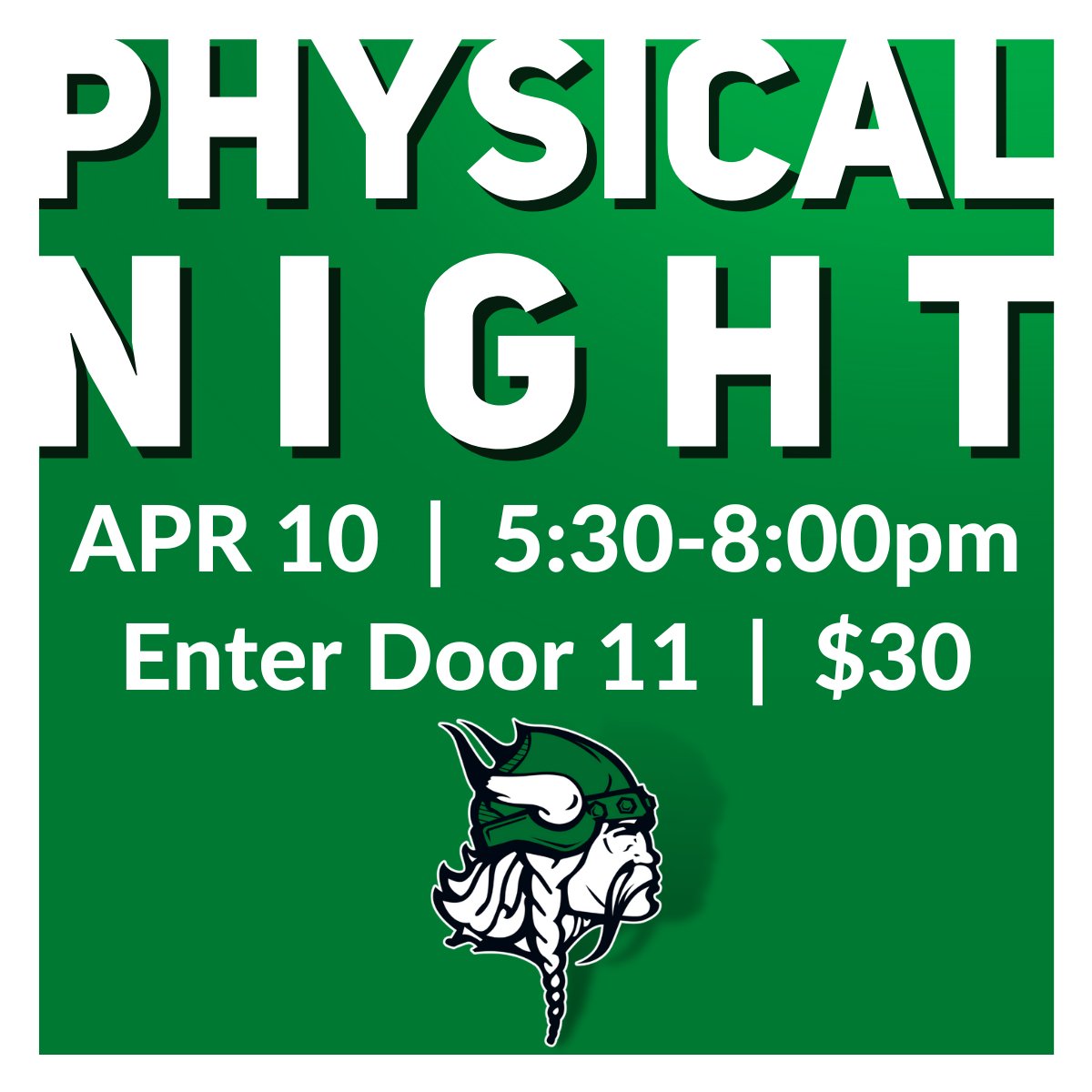 Tonight is VHS PHYSICAL NIGHT!  It's the simple, convenient way current 8th, 9th, 10th, and 11th grade Athletes get their physicals for the '23-'24 school year. No appointment needed - process takes just 20-30 minutes.  See you tonight!! <a href="/ValpoHS411/">Viking Info</a> <a href="/Valpo_Schools/">Valparaiso Community Schools</a>