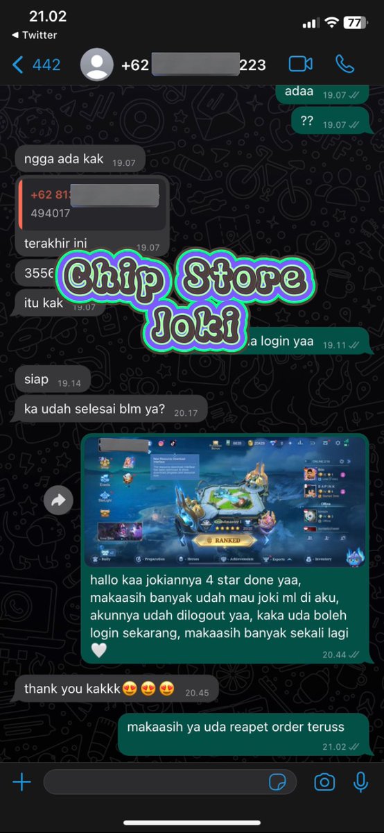 ㅤ ️️

               39  :: ️️Joki ML GM 4 Star

                  ️️