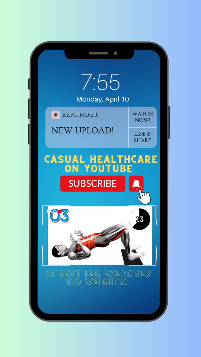 CasualHealthOfc's tweet image. Want to sculpt strong and toned legs without lifting a single weight? Discover the 10 Best Leg Exercises (No Weights) and transform your lower body today!

#LegExercises #LowerBodyWorkout #StrengthTraining #FitnessTips 

WATCH NOW: youtu.be/E4Zjh9Om5v8