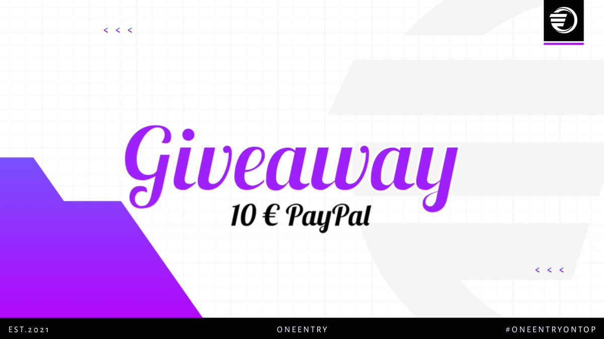 OneEntryGG's tweet photo. ❗️Giveaway ❗️

We are giving away 10€ PayPal to our Community. 
—————————————————
Make sure to follow these simple steps to enter the giveaway: 

→ Follow @OneEntryGG 

→ Like and Retweet 

→ @ three friends https://t.co/1kvubLHQzE
