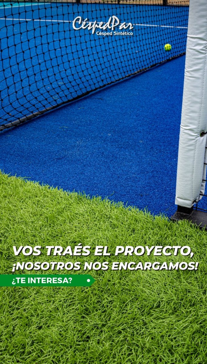 Construcción de canchas sintéticas fútbol, padel, tenis, Basquet, piki, etc.
Césped sintético para jardín, gimnasios, oficinas, etc.

Solicita presupuestos al 0981384820