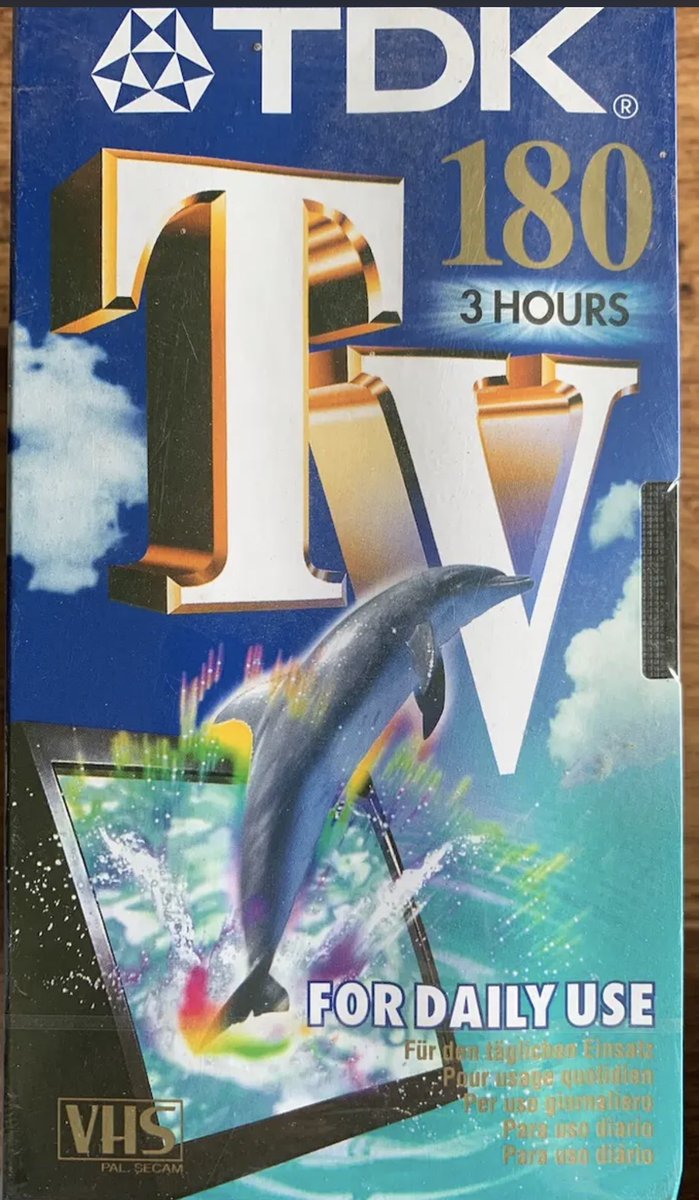 Man, TDK designed the shit out of this blank tape cover.