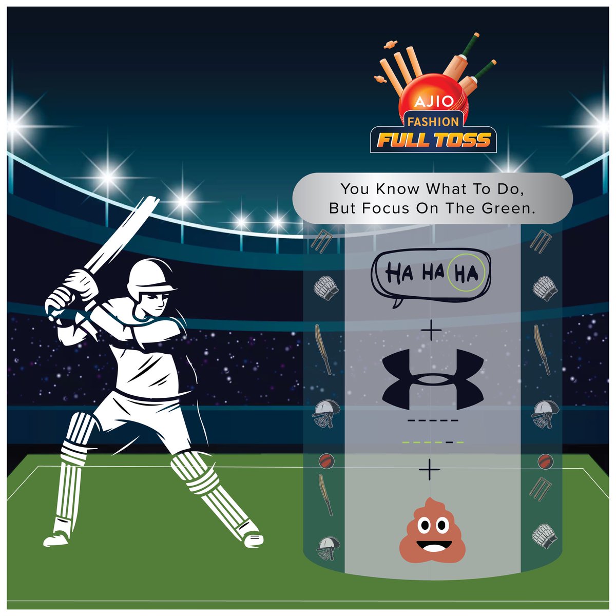 🏏 Are you ready to face our next #FashionFullToss?🤔
#AJIOmindbenders is back with a tricky one this time 🤓 Guess the cricketer's name &amp; score a smashing ₹5000 gift voucher from AJIO!   🎁💰
So, get your game on point and join the fun! 🏏🤞