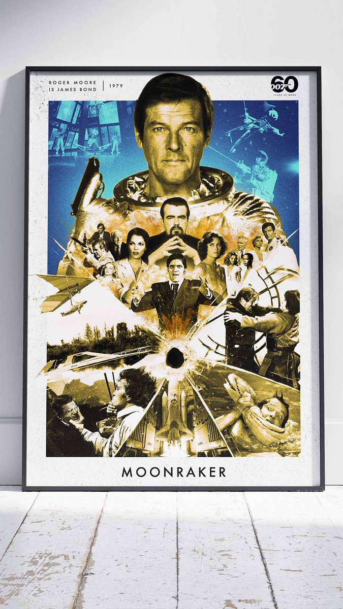 Rob_Watts_82's tweet image. Showing today on ITV4 In the UK Moonraker, it’s not a bank holiday in the UK 🇬🇧 if a Bond movie is not showing.
My tribute poster to the film 
#Moonraker #JamesBond #ITV4 #BankHolidayMonday #alternativemovieposter #movieposter #Rogermoore