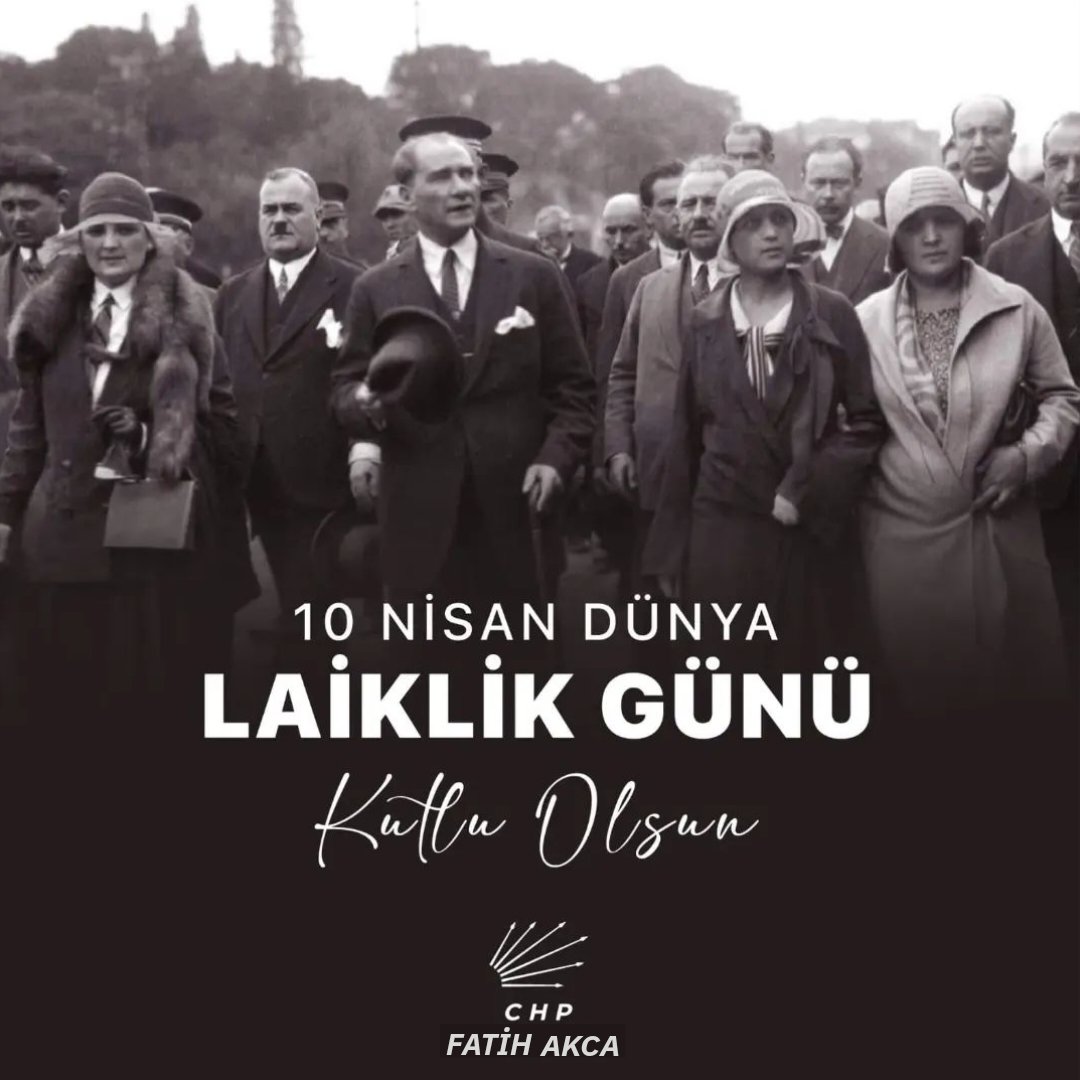 "Laiklik toplumsal barışın güvencesi; bilim, kültür ve sanatta ilerlemenin itici gücüdür."

Laiklik ilkesi, anayasamızın değiştirilemez hükümlerindendir! 10 Nisan Dünya Laiklik Günü kutlu olsun!